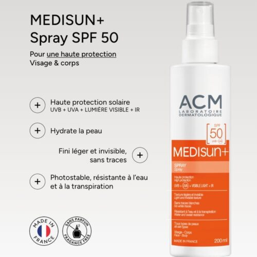 Acm Medisun Spray Spf50 200ml 9
