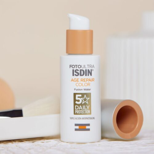 Isdin Fotoultra Age Repair Color Fusion Water Solaire Teinte Anti Age Spf50 50ml