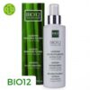 Produit de la marque Bio12 Lotion Réparatrice Fluide Kératine - 200ml sur un fond blanc avec un logo Parachezvous et celui de de la marque Bio12