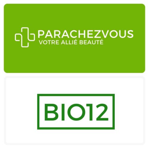Logo de la marque bio12 maroc et celui de la parapharmacie en ligne parachezvous