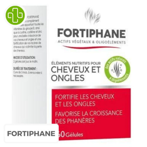 Fortiphane Fortifiant Cheveux & Ongles - 60 gélules