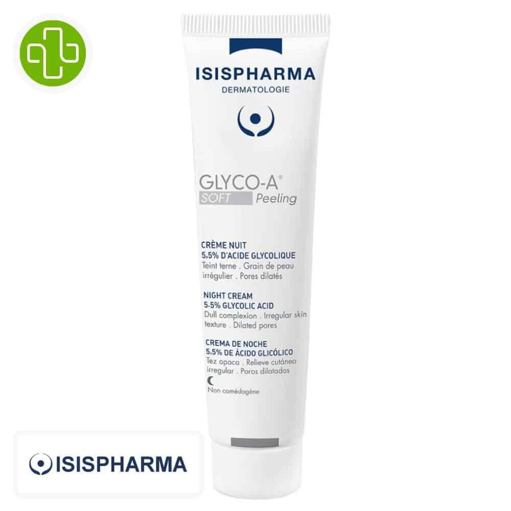 Isispharma Glyco A Soft Peeling Creme Nuit 55 D Acide Glycolique 30ml