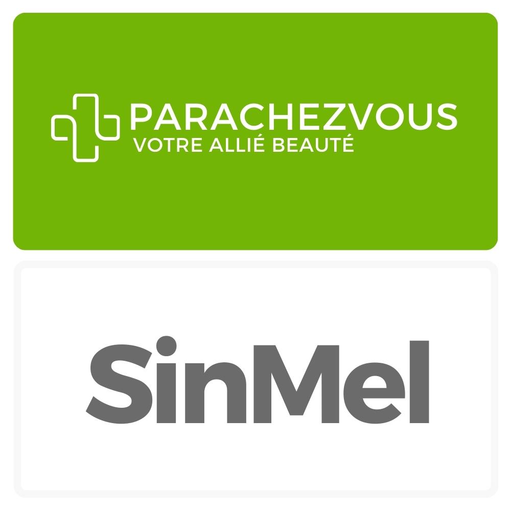 Logo de la marque sinmel maroc et celui de la parapharmacie en ligne parachezvous