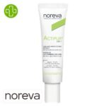 Produit de la marque Noreva Actipur Soin Anti-Imperfections Intensif 3 en 1 - 30ml sur un fond blanc avec un logo Parachezvous et celui de de la marque Noreva