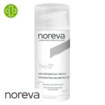 Produit de la marque Noreva Trio D Soin Dépigmentant Unifiant - 30ml sur un fond blanc avec un logo Parachezvous et celui de de la marque Noreva