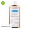 Produit de la marque Dermedic Capilarte Shampooing Fortifiant Inhibateur de Chute - 300ml sur un fond blanc avec un logo Parachezvous et celui de de la marque Dermedic