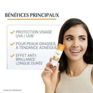 Eucerin Sun Oil Control Gel Creme Solaire Toucher Sec Spf50 50ml 2
