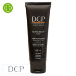 Produit de la marque DCP Sunscreen Hydro Crème Solaire Invisible Spf50 - 100ml sur un fond blanc avec un logo Parachezvous et celui de de la marque DCP