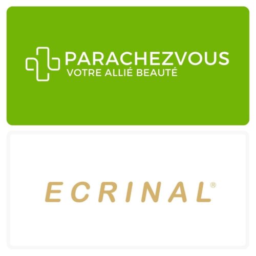 Logo de la marque ecrinal maroc et celui de la parapharmacie en ligne parachezvous