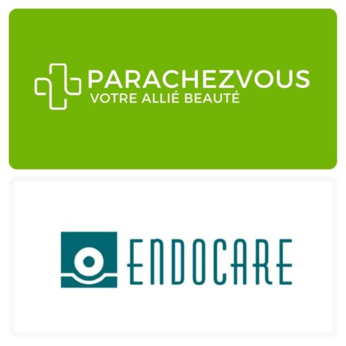Logo de la marque endocare maroc et celui de la parapharmacie en ligne parachezvous