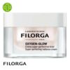 Produit de la marque Filorga Oxygen-Glow Crème Super-Perfectrice Éclat - 50ml sur un fond blanc avec un logo Parachezvous et celui de de la marque Filorga