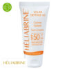 Produit de la marque Héliabrine Crème Solaire Invisible Défense Spf50 - 75ml sur un fond blanc avec un logo Parachezvous et celui de de la marque Héliabrine
