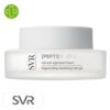 Produit de la marque SVR [Pepti] Biotic Gel-Mat Régénérant Lissant - 50ml sur un fond blanc avec un logo Parachezvous et celui de de la marque SVR