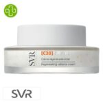 Produit de la marque SVR [C20] Biotic Crème Régénérante Éclat – 50ml sur un fond blanc avec un logo Parachezvous et celui de de la marque SVR