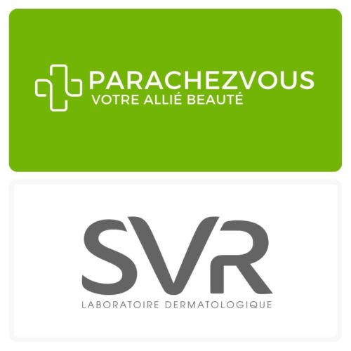 Logo de la marque svr maroc et celui de la parapharmacie en ligne parachezvous