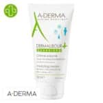 Produit de la marque A-Derma Dermalibour+ Barrier Crème Isolante - 50ml sur un fond blanc avec un logo Parachezvous et celui de de la marque A-Derma