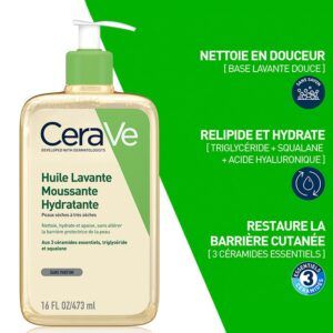 Cerave Huile Lavante Moussante Hydratante Peau Normale A Tres Seche 473ml 9