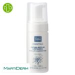 Produit de la marque Marti Derm Essentials Mousse Nettoyante Micellaire - 100ml sur un fond blanc avec un logo Parachezvous et celui de de la marque Marti Derm