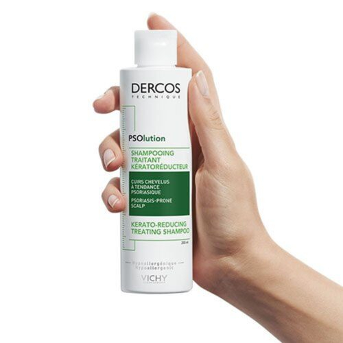 Vichy Dercos Psolution Shampoing Traitant Kerato Reducteur Cuir Chevelu Sensible 200ml