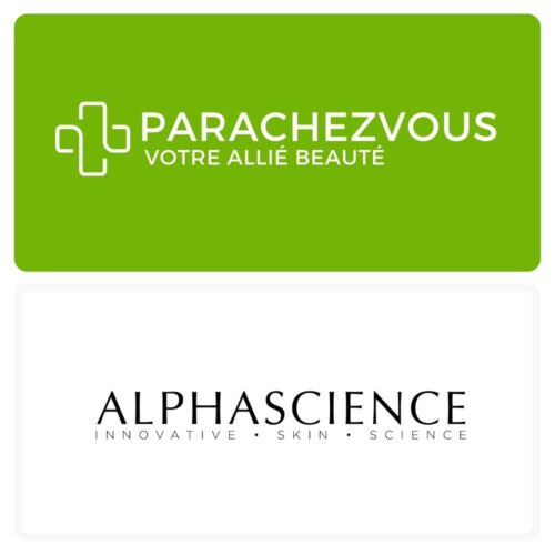 Logo de la marque Alphascience Maroc et celui de la parapharmacie en ligne Parachezvous