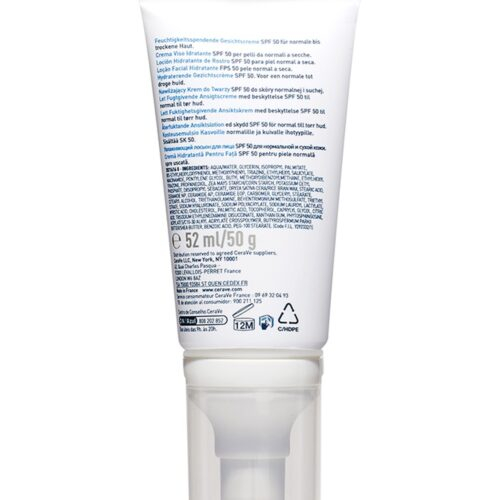 Cerave Creme Hydratante Visage Peau Normale A Seche Spf50 52ml 3