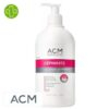 Produit de la marque ACM Dépiwhite Lait Éclaircissant Hydratant - 500ml sur un fond blanc avec un logo Parachezvous et celui de de la marque ACM