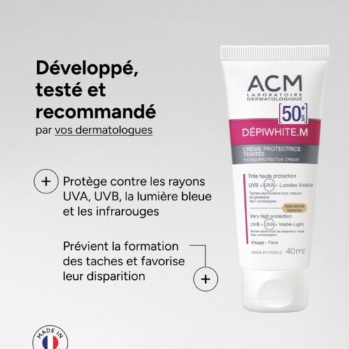 Acm Depiwhite M Teintee Creme Protectrice Spf50 40ml 4