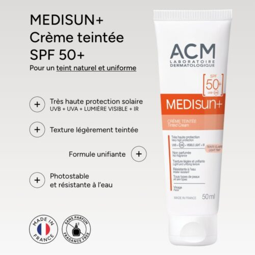 Acm Medisun Creme Teintee Spf50 40ml 3