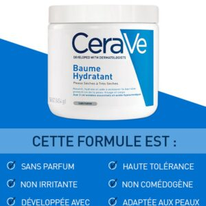 Cerave Baume Hydratant Peau Seche A Tres Seche 177ml 7