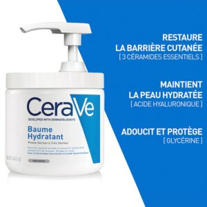Cerave Baume Hydratant Peau Seche A Tres Seche 454g 3