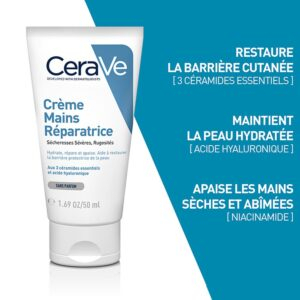 Cerave Creme Mains Reparatrice Secheresse Severes Rugosites 50ml 7