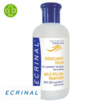 Produit de la marque Ecrinal Dissolvant Doux - 125ml sur un fond blanc avec un logo Parachezvous et celui de de la marque Ecrinal