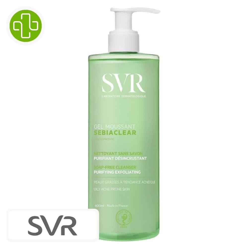 Svr Sebiaclear Gel Moussant Nettoyant Sans Savon Purifiant Desincrustant 400ml