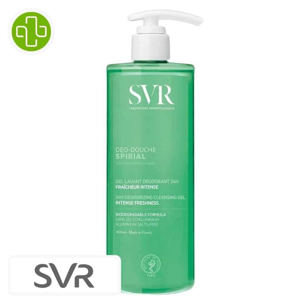 Svr Spirial Deo Douche Gel Lavant Deodorant 24h Fraicheur Intense 400ml