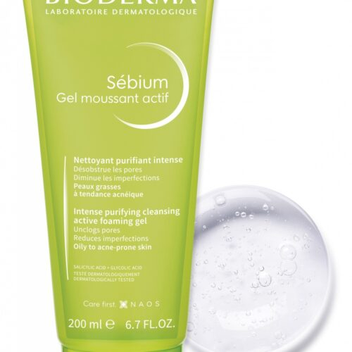 Bioderma Sebium Gel Moussant Actif Nettoyant Purifiant Intense 200ml