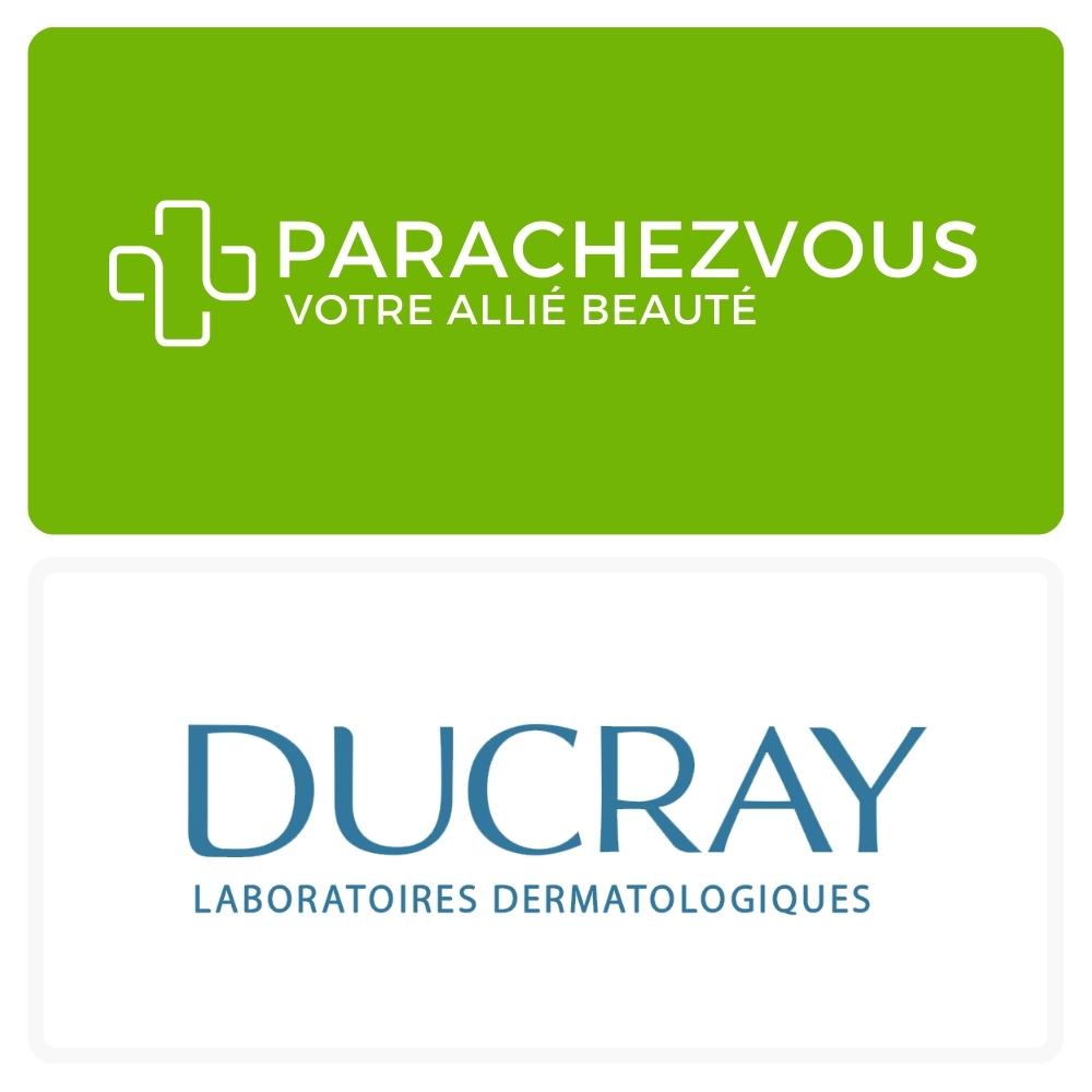 Logo de la marque ducray maroc et celui de la parapharmacie en ligne parachezvous