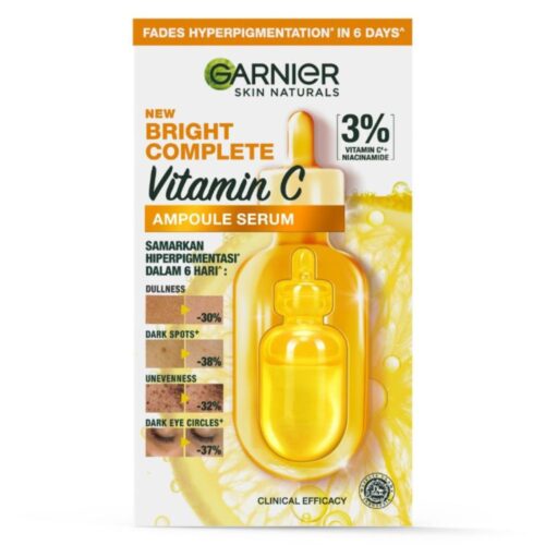 Garnier Skin Naturals Bright Complete Ampoule Sérum Éclaircissant Vitamine C 3% - 6x1.5ml