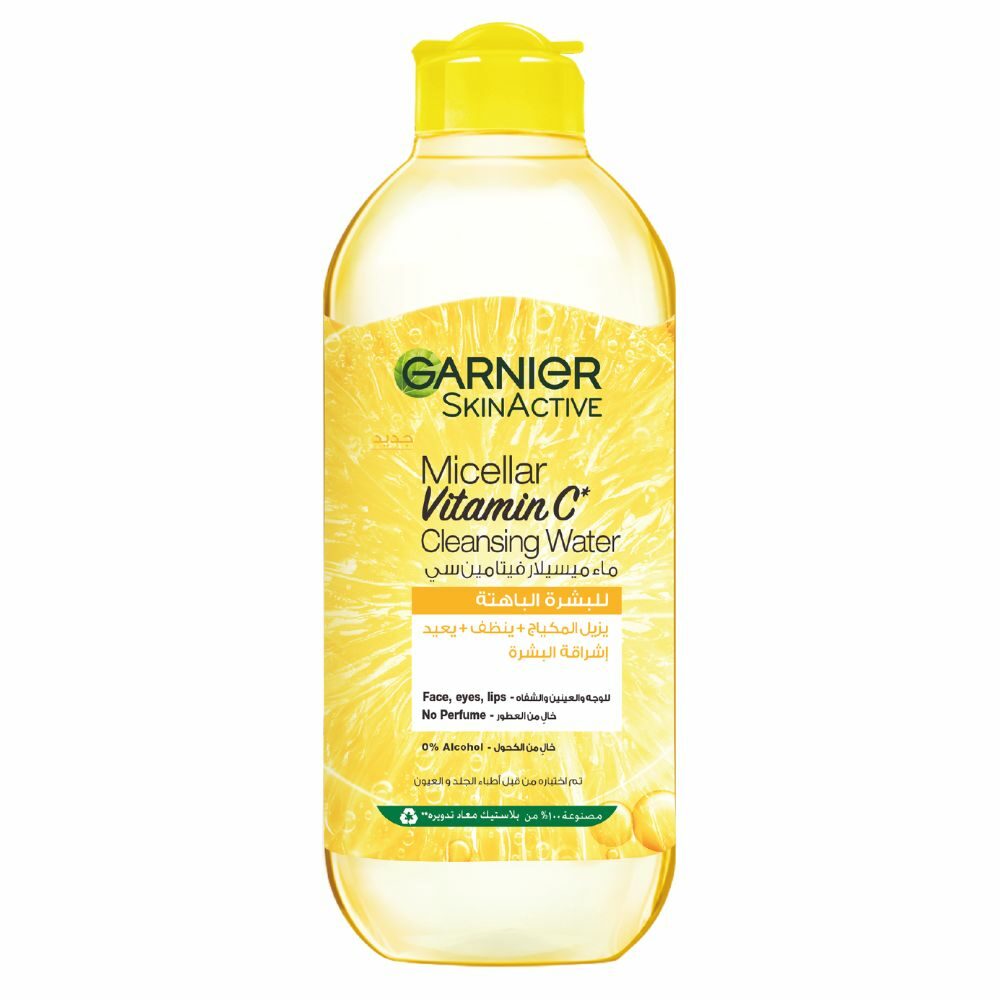 Garnier skinactive eau micellaire nettoyante démaquillante vitamine c - 400ml