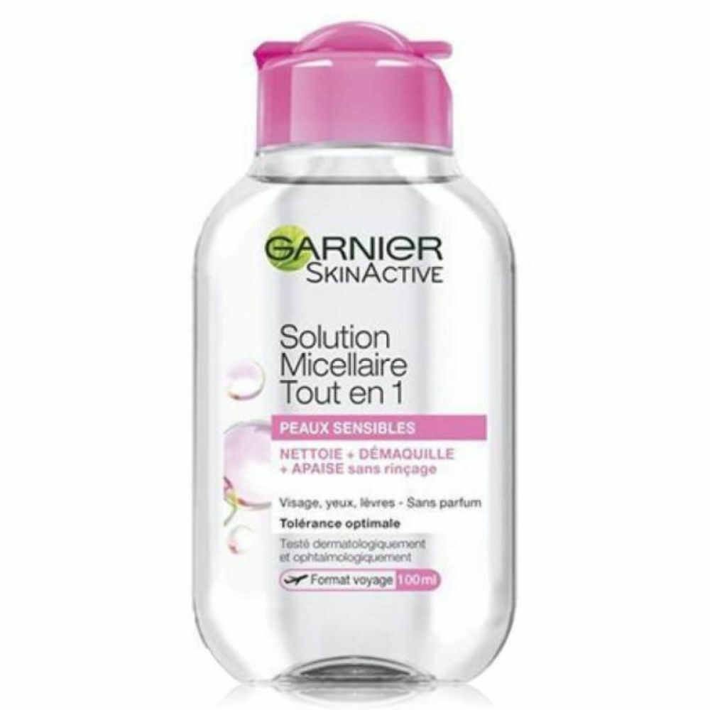 Garnier skinactive solution micellaire nettoyante démaquillante tout en 1 - 100ml