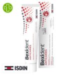 Produit de la marque Isdin Bexident Dentifrice Anti-Caries - 125ml sur un fond blanc avec un logo Parachezvous et celui de la marque ISDIN
