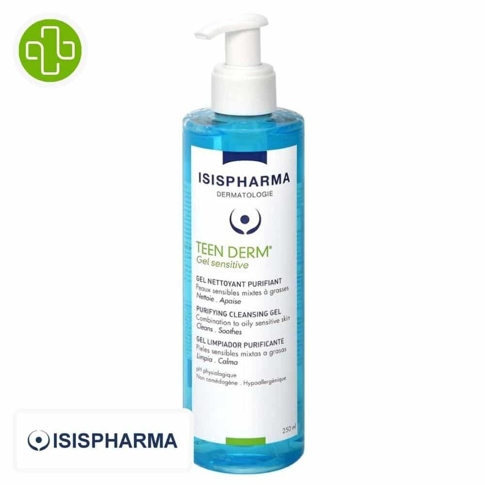 Isispharma Teen Derm Sensitive Gel Nettoyant Purifiant 400ml