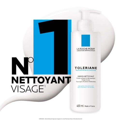 La Roche Posay Toleriane Dermo Nettoyant Fluide Nettoyant Et Demaquillant 400ml 2