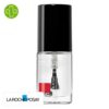 Produit de la marque La Roche-Posay Toleriane Respectissime Silicium Top Coat Vernis à Ongles – 6ml sur un fond blanc avec un logo Parachezvous et celui de de la marque La Roche-Posay