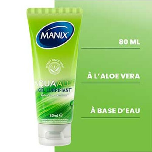 Manix Gel Lubrifiant Aquaaloe Douceur Extreme 80ml 2