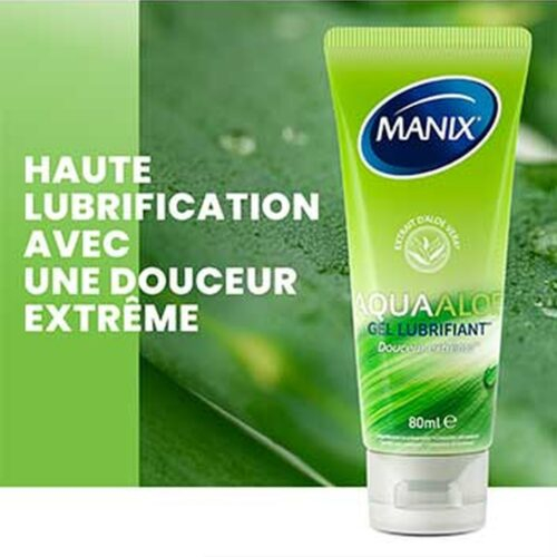 Manix Gel Lubrifiant Aquaaloe Douceur Extreme 80ml 3