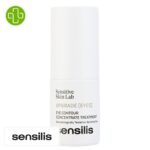 Produit de la marque Sensilis Upgrade Contour des Yeux Anti-Âge Raffermissant - 15ml sur un fond blanc avec un logo Parachezvous et celui de de la marque Sensilis