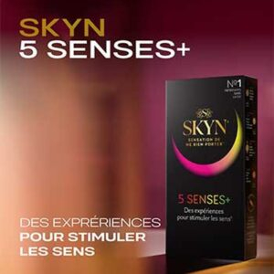Skyn Preservatif 5 Senses Intense Feel Cocktail Club Elite Hot Cold Sans Latex 5u