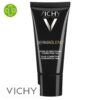 Produit de la marque Vichy DermaBlend Fond de Teint Fluide Correcteur 20 Vanilla 16h - 30ml sur un fond blanc avec un logo Parachezvous et celui de de la marque Vichy