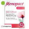 Produit de la marque Vitabiotics Menopace Original Ménopause Support Quotidien - 30 comprimés sur un fond blanc avec un logo Parachezvous et celui de de la marque Vitabiotics