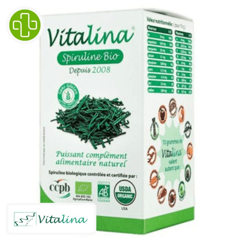 Vitalina spiruline bio 100% naturelle paillètes - 100g